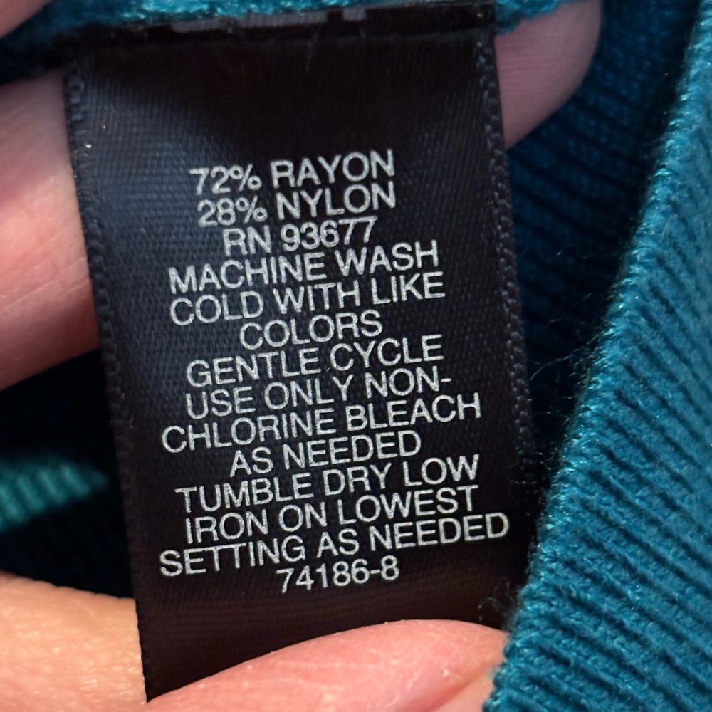 Bold Elements Teal Ribbed Crop Top - image 6